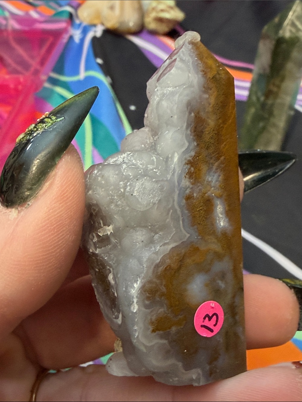 3 TOWERS//Green Quartz Crystal Point Tower - Natural Home Accent - Picture 3 of 10